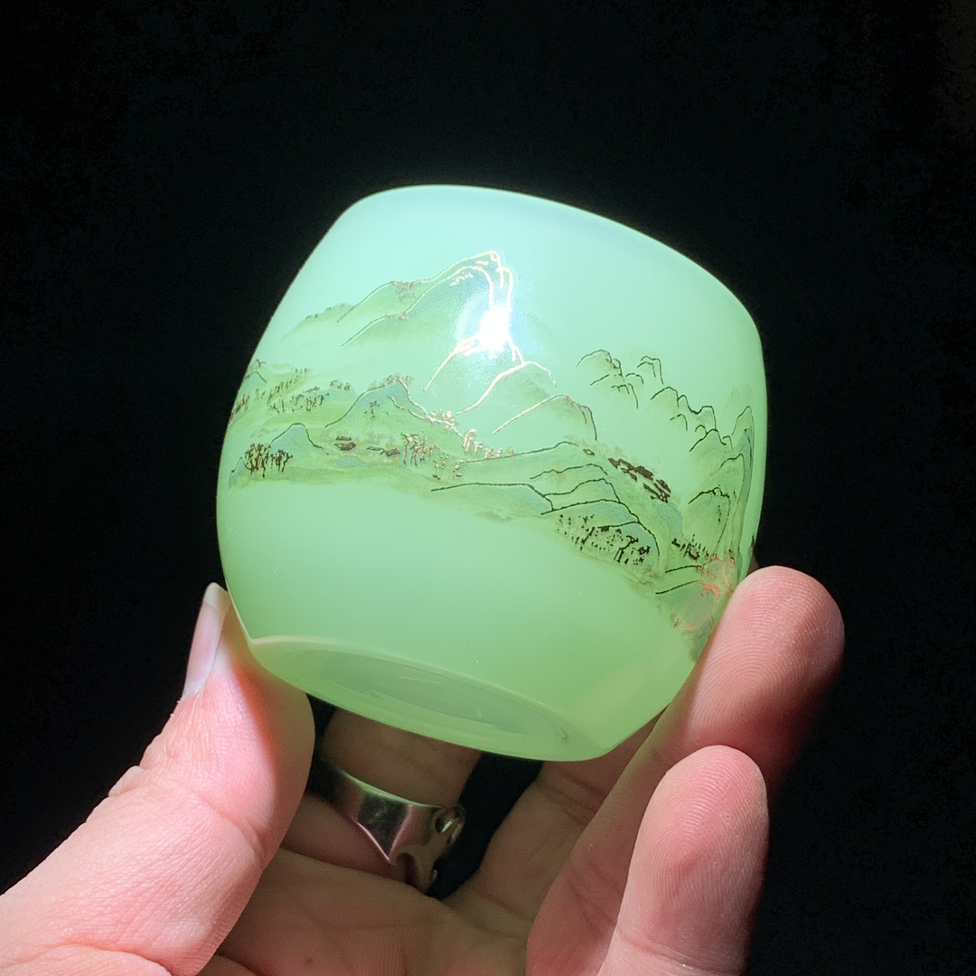 Jade Porcelain Glass Master Cup（Green）