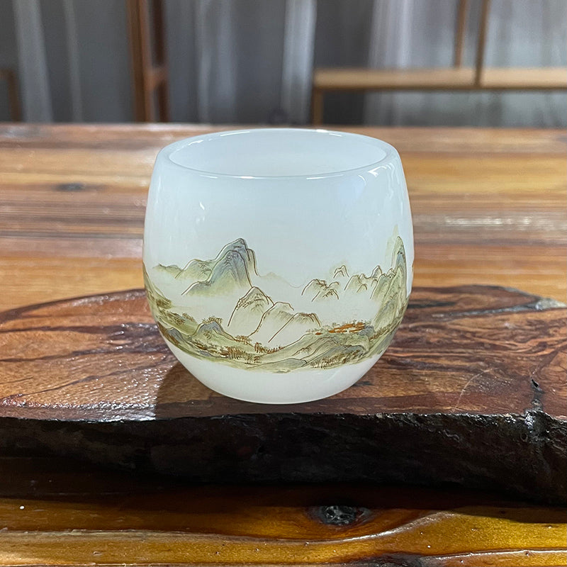 Jade Porcelain Glass Master Cup