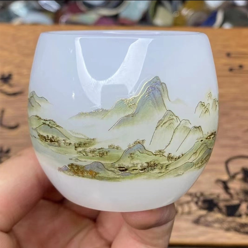 Jade Porcelain Glass Master Cup