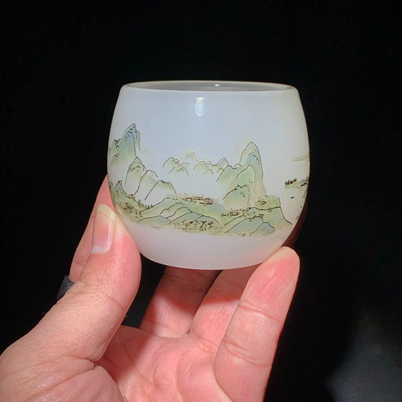 Jade Porcelain Glass Master Cup