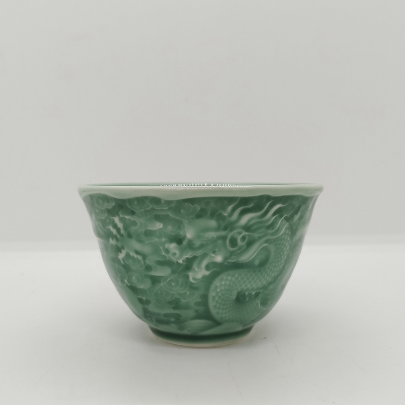 Dragon Pattern JianZhan Tenmoku Tianmu Royal Sole Chinese Tea Cup