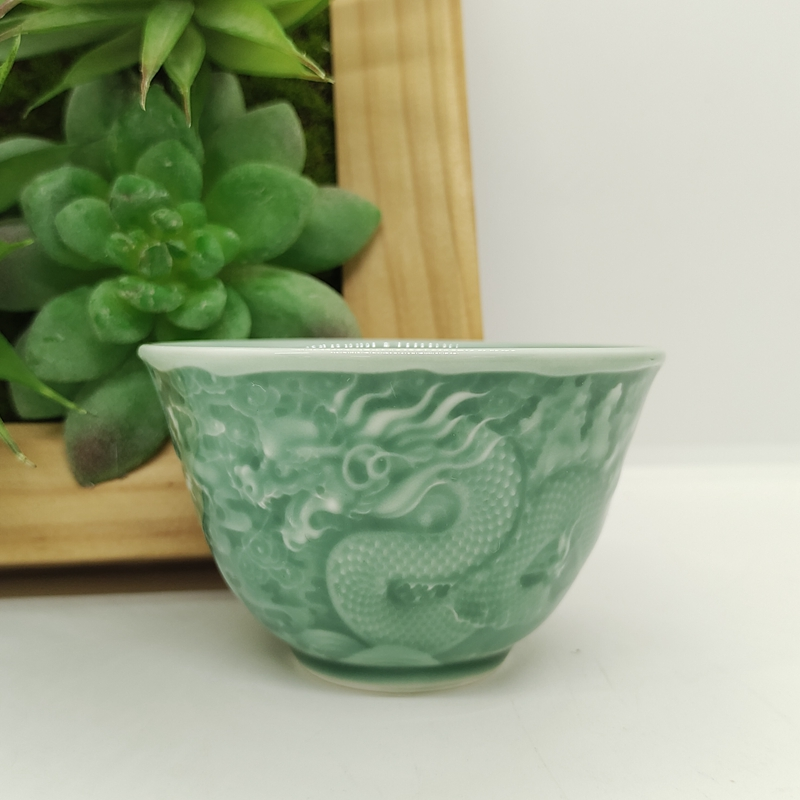 Dragon Pattern JianZhan Tenmoku Tianmu Royal Sole Chinese Tea Cup