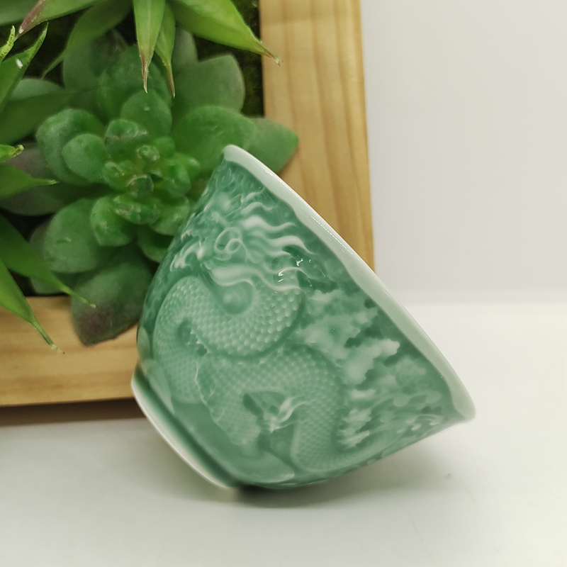 Dragon Pattern JianZhan Tenmoku Tianmu Royal Sole Chinese Tea Cup